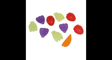 Gerimport IJsblokjesvormen - 50x stuks - herbruikbaar - fruit vormen