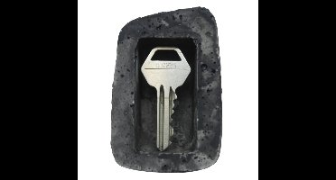 Gerimport Sleutel opbergsteen - kunststof - 5 x 8 cm - voor buiten - sleutels opbergen