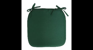 Gerimport Stoelkussen - binnen/buiten - donkergroen - 39x3cm - polyester