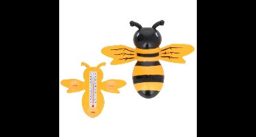 Gerimport thermometer Bij - zuignappen - 22 x 19 cm - Celsius/Fahrenheit