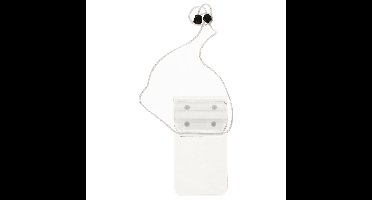 Gerimport waterdicht telefoonhoesje voor alle telefoons tot 5 inch - transparant - met koord