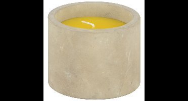Geurkaars citronella - in betonnen houder - 10 branduren - citrus