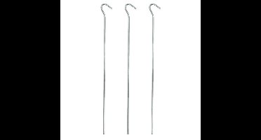 Grondpennen/tentharingen metaal halfrond 30 cm - 10x stuks - Kampeer artikelen - tent/windscherm