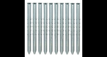 Grondpennen/tentharingen van metaal - 40 cm - 20x stuks - XXL size - Kampeer artikelen