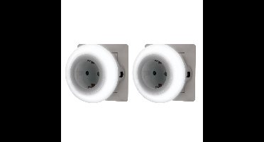 Grundig LED Nachtlamp met lichtsensor - 4x - 230v - kinderkamer - extra stopcontact
