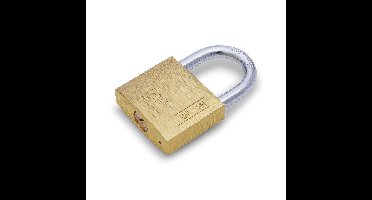 Hangslot met 2 sleutels - 60 mm - messing - kofferslot