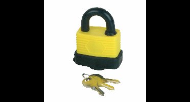 Hangslot met 3 sleutels - 40 mm - messing - waterdicht - kofferslot