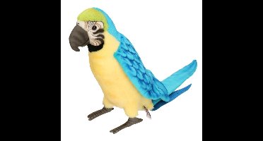 Hansa Ara Papegaai Knuffel - Blauw - 72 cm - pluche - Knuffeldier