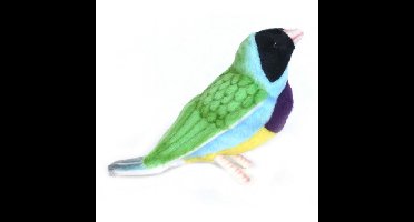 Hansa pluche tropische Gouldamadine vogel knuffel 11 cm