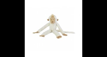 Happy Horse knuffel aap - wit - 85 cm - pluche - apenknuffel - alle leeftijden - babyknuffels