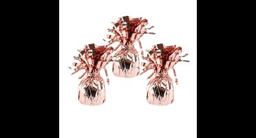 Haza Ballon gewichtjes - 3x - rose goud - 170 gram - gewichtjes voor helium ballontrosjes