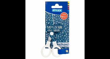 Hobby/knutsel schaar voor kinderen - wit - 13 cm - papierschaar