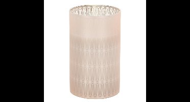 Home and Styling LED kaars - in glas - warm wit - D7,5 x H12,5 cm