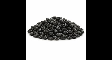 Home & Styling decoratie stenen - 3x - 650ml - zwart - hobby steentjes