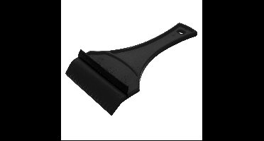 IJskrabber - autoraam krabber - rubber trekker - Zwart - Kunststof - 12 x 18 cm - Ruitenkrabber