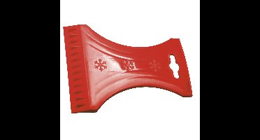 IJskrabber / raamkrabber - voor auto ramen - Rood - Kunststof - 10 x 13 cm - Ruitenkrabber