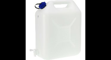 Jerrycan voor water - 20 liter - Kunststof - met kraantje en dop - Water halen - camping