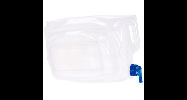 Jerrycan/watertank met kraan - opvouwbaar - 13 liter - outdoor/kamperen