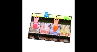 Johntoy Speelgeld met kassalade - 120-delig - briefgeld en muntjes