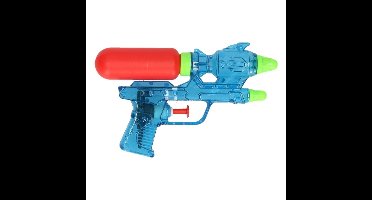 Johntoys Waterpistool - blauw - 18 cm - water speelgoed
