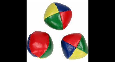 Jongleerballen - 9x - gekleurd - in koker - speelgoed