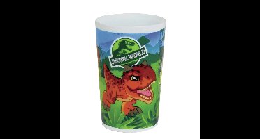 Jurassic World dinosaurus - drinkbeker - kunststof - 220 ml - onbreekbaar