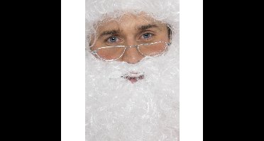 Kerstman bril - zilver montuur - volwassenen - kerstmannen accessoires