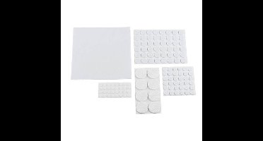 Kinzo Meubelvilt - 375x stuks - zelfklevend - anti-kras viltjes - wit