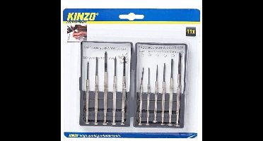 Kinzo Precisie schroevendraaier set - 11 delig