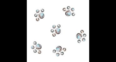 Knikkers - 126x st - Witte Tijger kleintje met bonk - glas - speelgoed