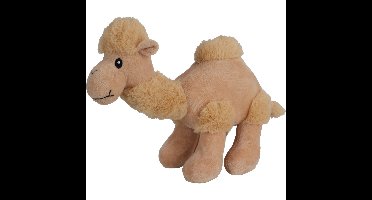 Knuffeldier Dromedaris - zachte pluche stof - mooie kwaliteit knuffels - beige - 26 cm