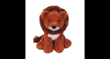 Knuffeldier Leeuw Ziggy - zachte pluche stof - dieren knuffels - roodbruin - 23 cm