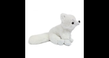 Knuffeldier Poolvos - zachte pluche stof - wit - premium kwaliteit knuffels - 23 cm