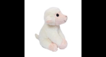 Knuffeldier Schaap/lammetje - zachte pluche stof - premium kwaliteit knuffels - wit - 12 cm