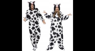 Koe onesie verkleedkleding - volwassenen - polyester - Carnaval kostuum - koeienpakken