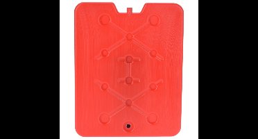 Koelelement Ice Pack - rood - plat - polyethyleen - 900 gram - 32 x 25 x 1 cm