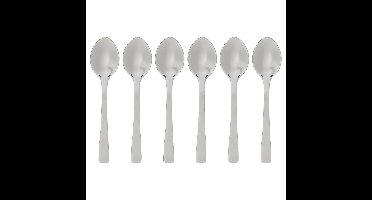 Koffielepels/theelepels - 6 stuks - RVS - 9,5 cm