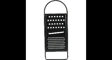 Kook/keuken gerei - keukenrasp - zwart - RVS - 29 x 11 cm