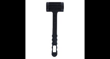 Kunststof camping hamer - zwart - 30 cm - haringen inslaan