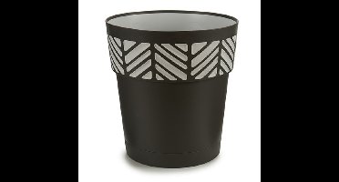 Kunststof Orfeo bloempot/plantenpot antraciet 30 cm