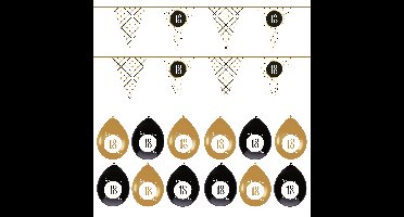 Leeftijd verjaardag 18 jaar geworden feestpakket vlaggetjes/ballonnen