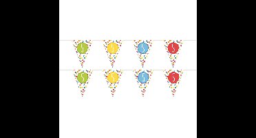 Leeftijd Vlaggenlijn - 3x - 5 jaar - verjaardag versiering - vlaggetjes slinger - 6 m - kunststof