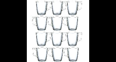 Luminarc Theeglazen / koffieglazen - 12x stuks - glas - 250 ml
