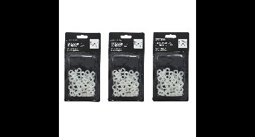 Lumineo dakgoot haakjes - 72x - 1,8 cm - kunststof - bevestiging kerstverlichting - lichtsnoeren