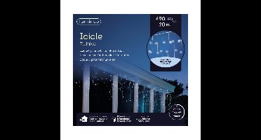 Lumineo ijspegelverlichting - 490 LED -helder wit - 20 m - 8 lichteffect - kerstverlichting