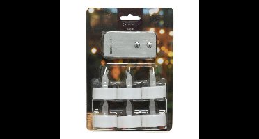 Lumineo LED waxinelichtjes - 6x stuks - wit