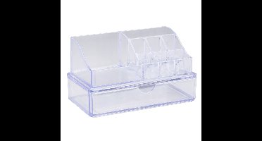 Make-up organizer/opberger - 18 x 10 x 11 cm - transparant