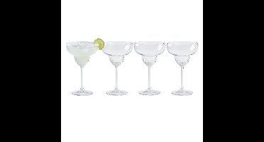 Margaritha glazen - 4x stuks - glas - 300ml - cocktail - cocktailglazen - margaritha glazen