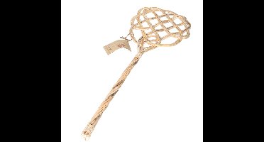 Mattenklopper - 71 cm - gevlochten - rotan - vloerkleedklopper
