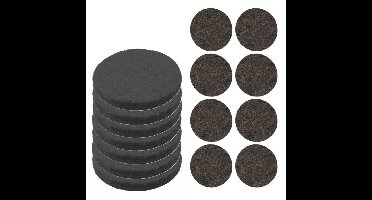 Meubelviltjes/antislip onderleggers - zwart - 150x - kunststof - rond - 3 formaten mix